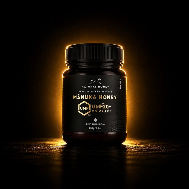 9Health Манука Мед UMF 20+: тегло 250г, студиска фотографија на тегла